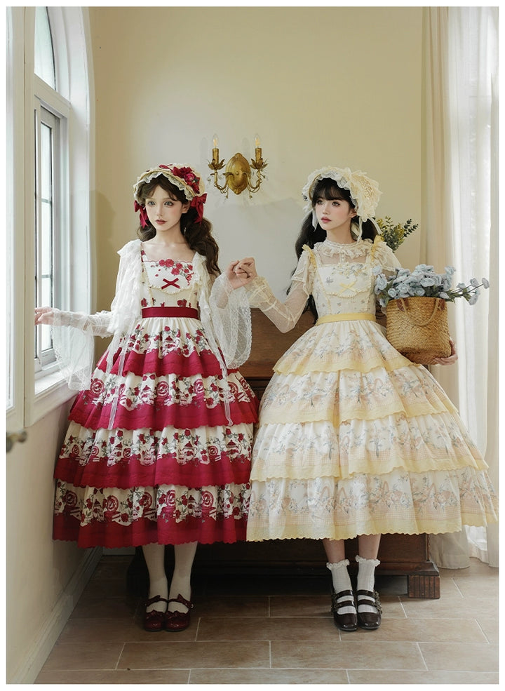 With PUJI~Letters and Poetry~Summer Classic Lolita Tulle Lace Bolero with Multi-Color
