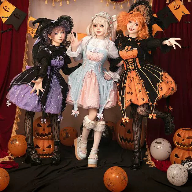 Halloween Gothic Lolita Jumper Dress Pumpkin Skirt Dress 42Lolita