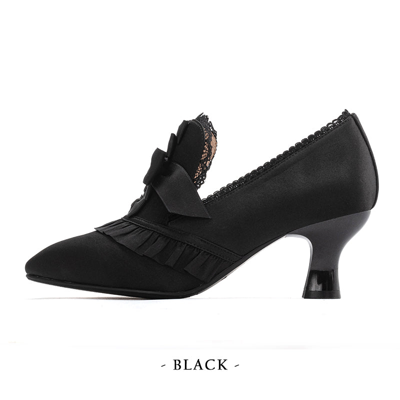 Iris Corolla~Queen Mary~Bows High Heels Lolita Shoes   
