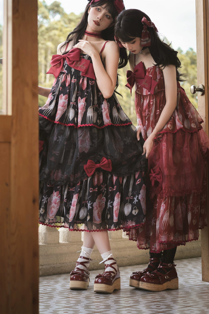 Babyblue~Strawberry Box~Sweet Lolita JSK With Strawberry Print 42972:760716