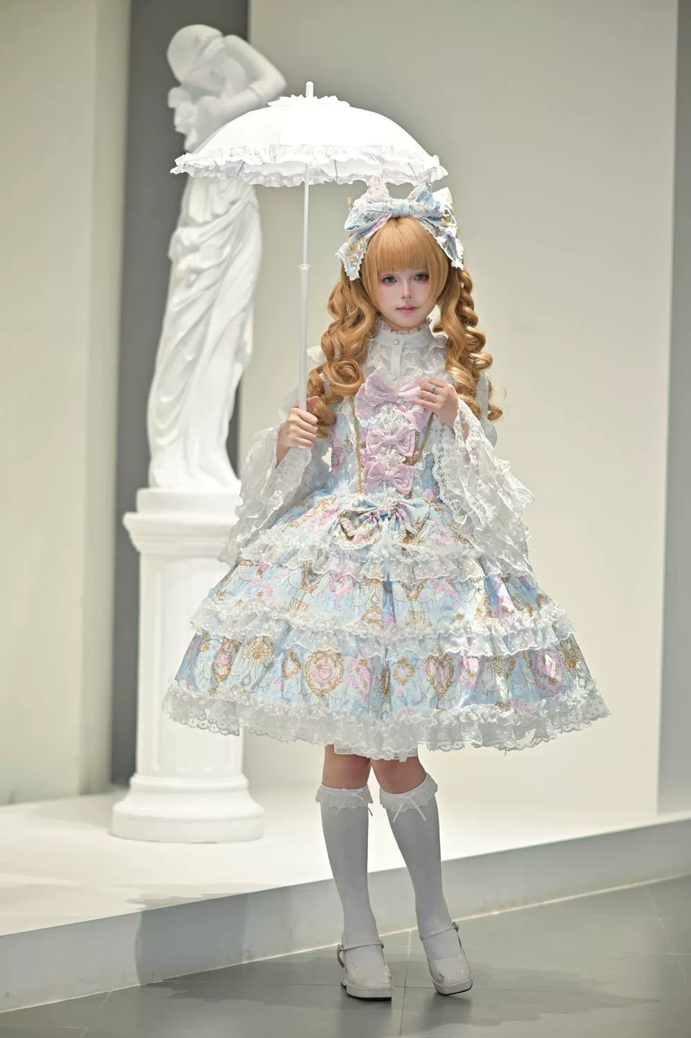 Hanguliang - Candelabra Ode - Doll-like Sweet Lolita JSK Dress, Side Zipper 44097:795865