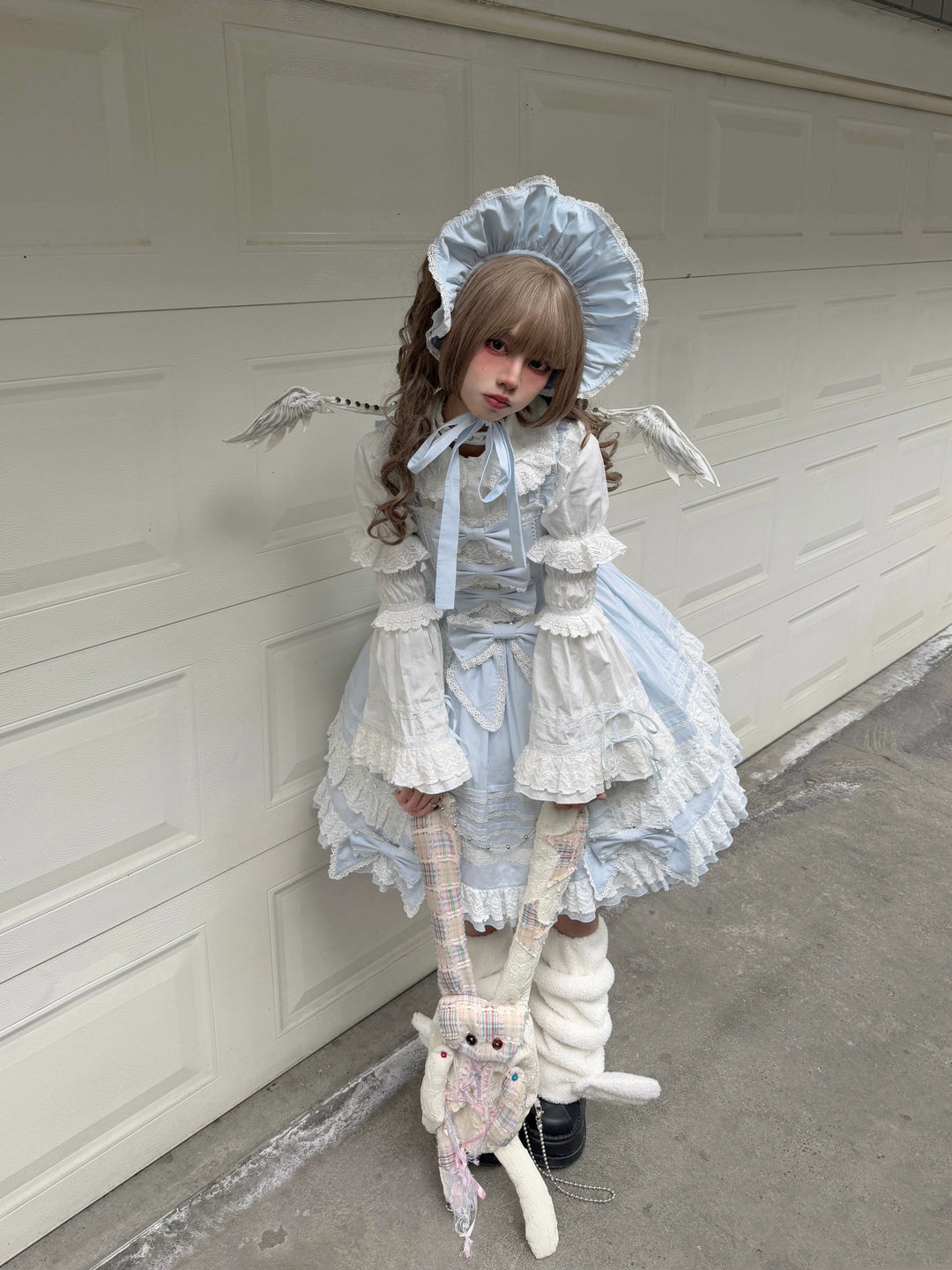 AerialCat~Layered Puffy~Old School Lolita JSK Cotton Vintage Cake Dress