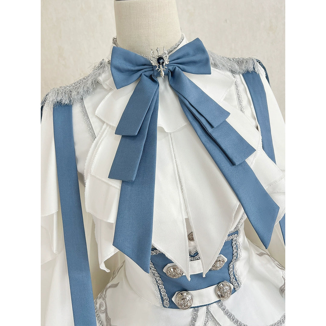 Designer's Gift~Luminous Cavalier~Military Lolita Skirt Set Long-Sleeved Shirt