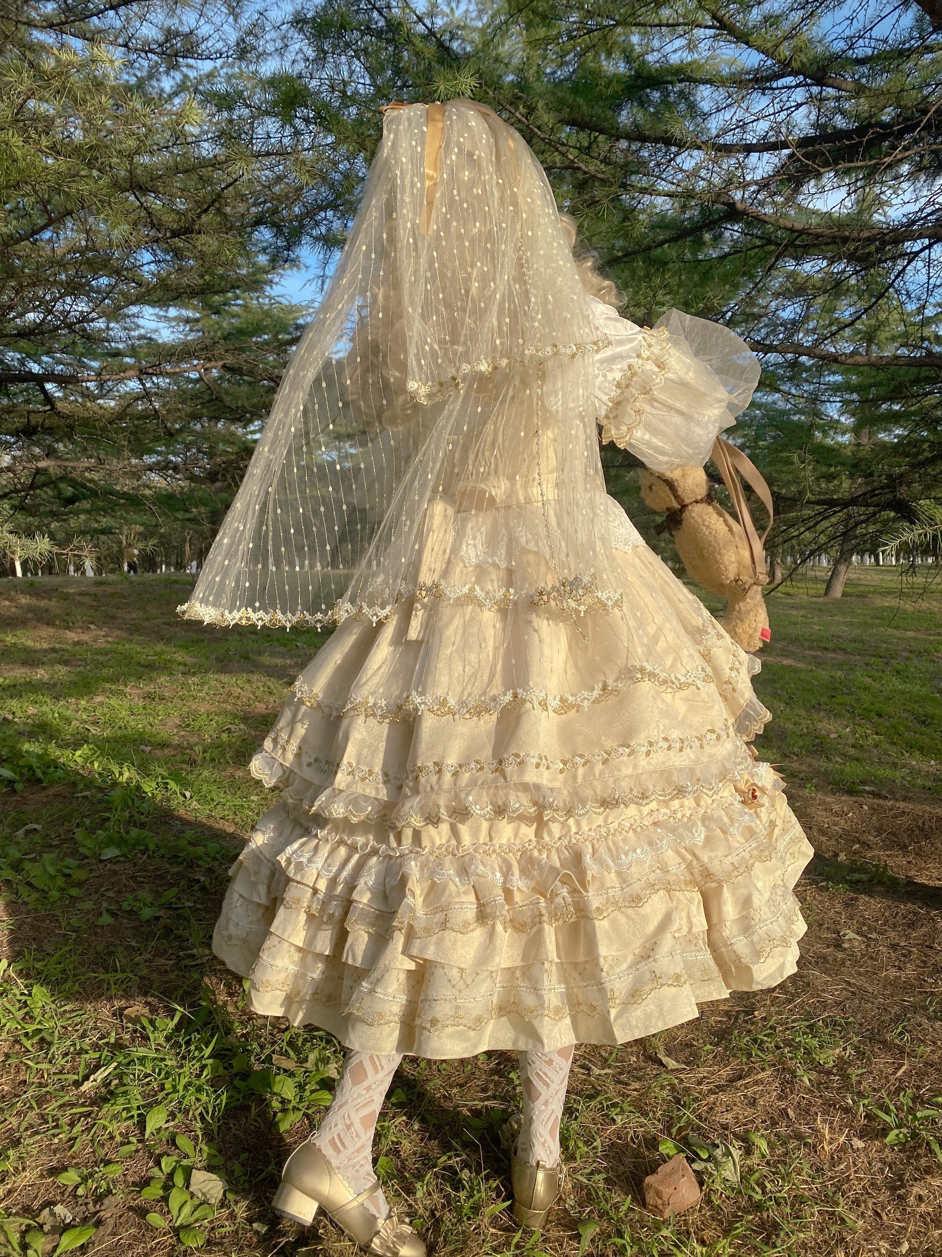 Puppet Night - Elegant Lolita Flounce Hemline Princess Dress Multicolors