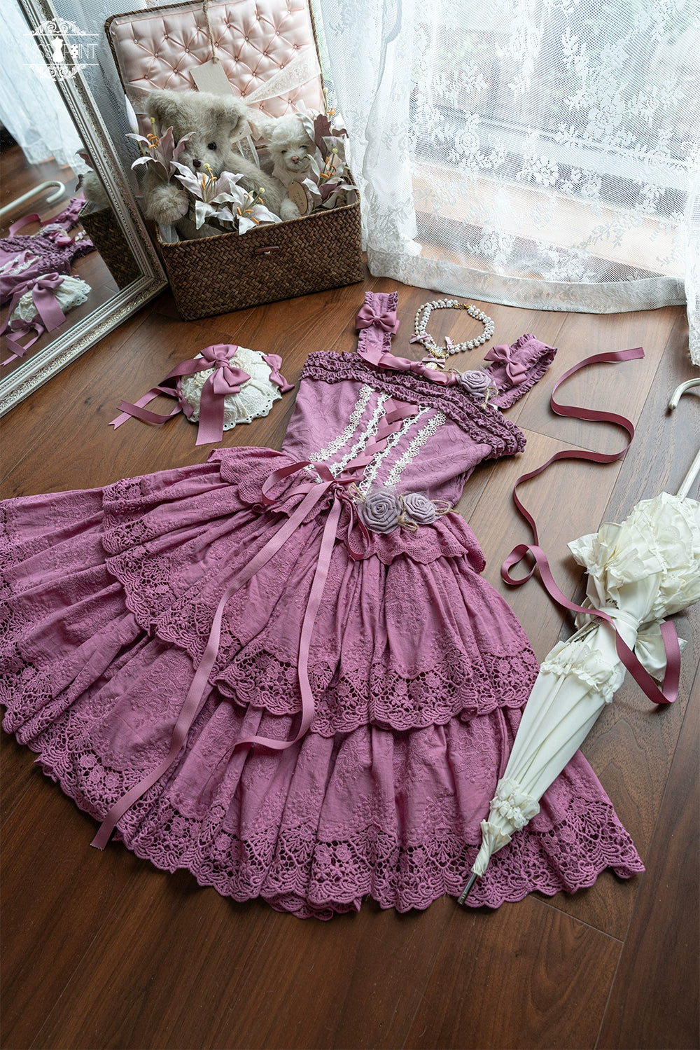 Miss Point~Forest Waltz~Classic Lolita Tiered Skirt Multi-layer Embroidered SK 40192:651472