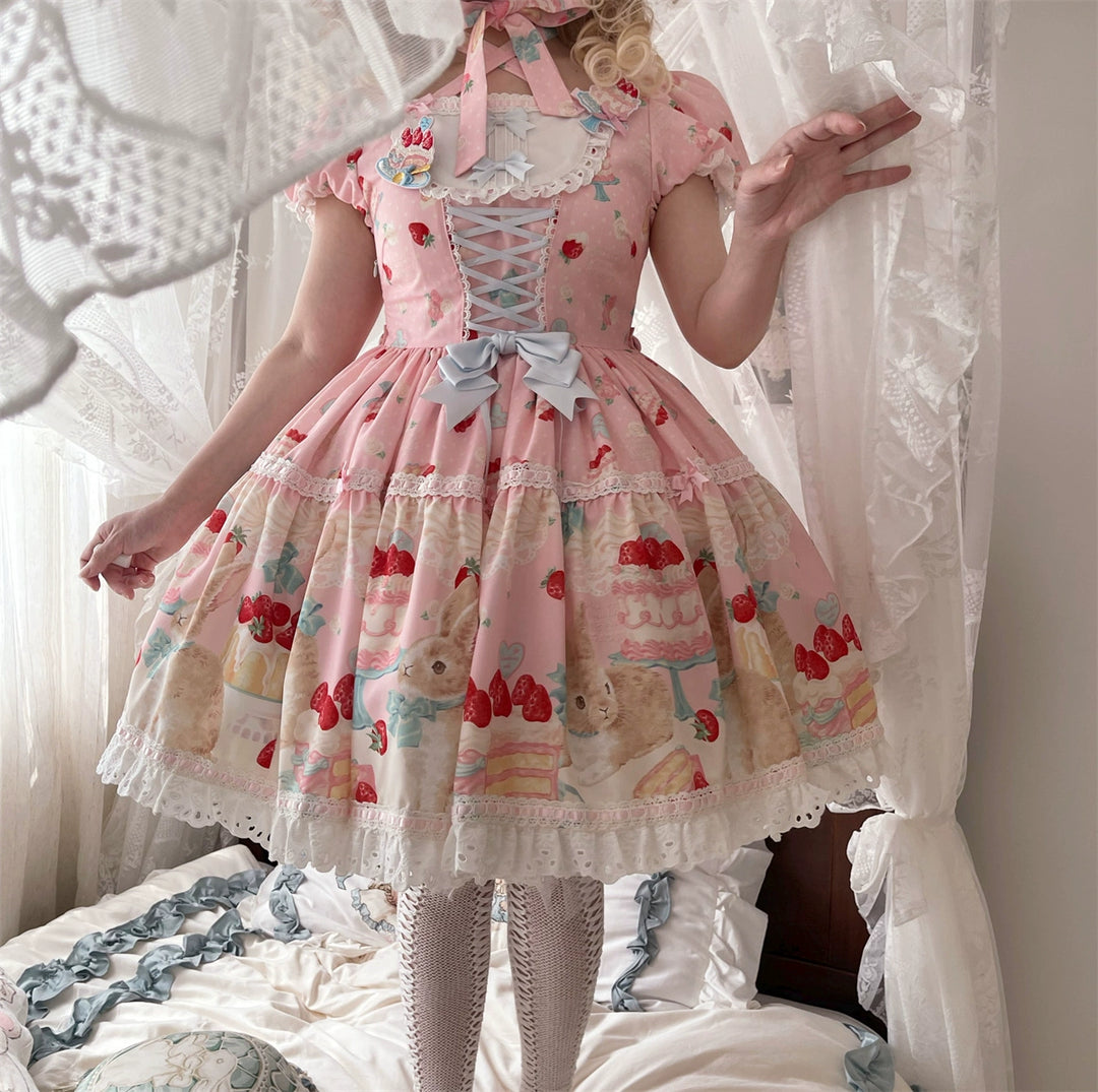 Dark Star Island~Honey Bunny Cake~Sweet Lolita JSK/OP/Strap SK/Shirt 39864:638814