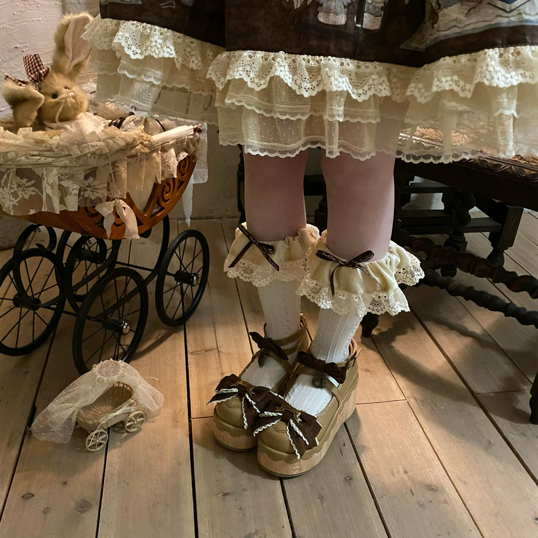 MODO~Hide and Seek~Kawaii Lolita Platform Shoes Thick Sole Shoes