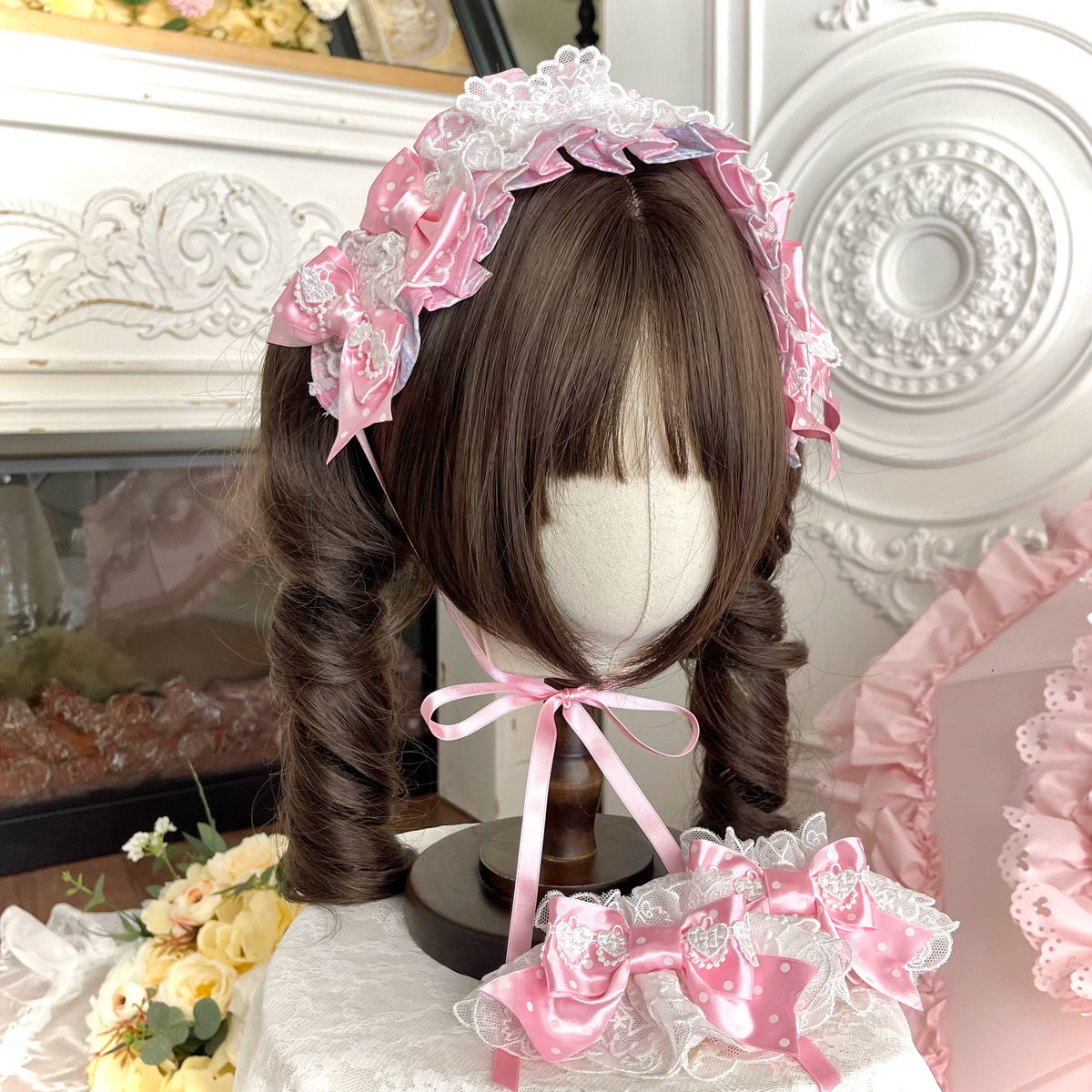 Cotton Lining Old School Lolita JSK Dress, Cosmetic Print 45924:868580