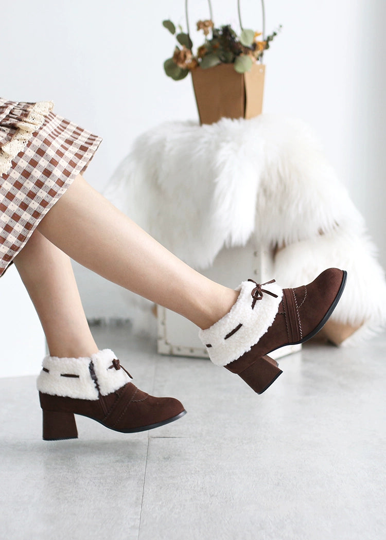 Spring Day Lolita - Sweet Lolita Women's Ankle Boots Multicolors