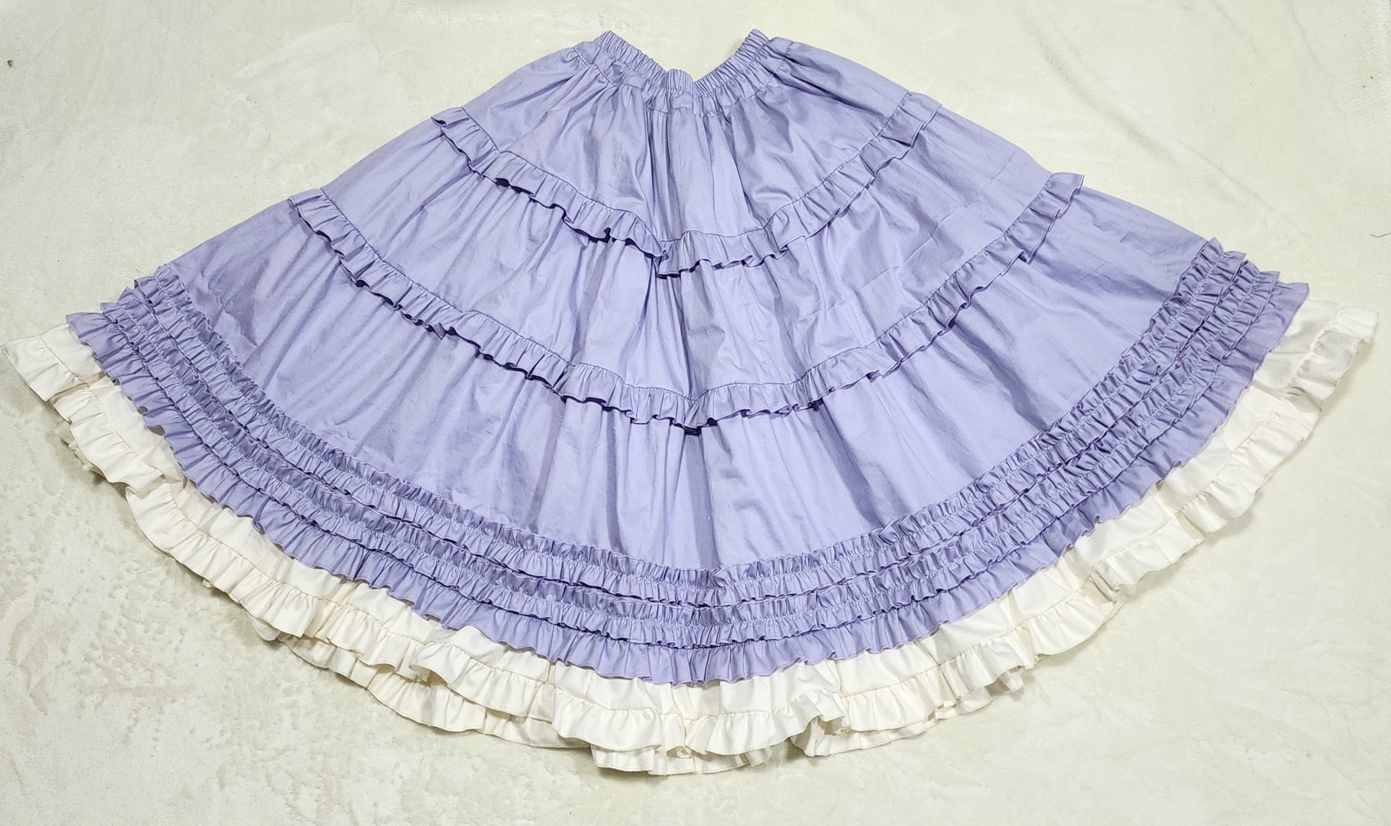 WangYan&Summer - Sweet Lolita Cotton SK Ruffed Long Skirt Customizable