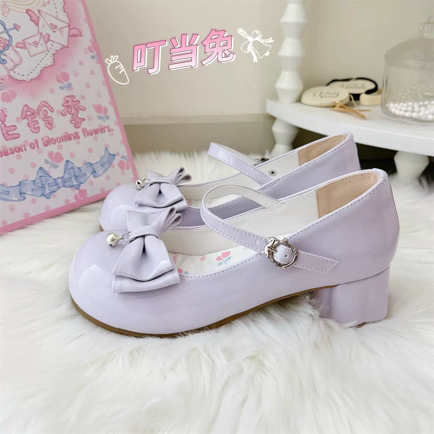 Dingbell Bunny - Sweet Lolita Round Toe Shoes, Cat Paw Heel 45672:858035