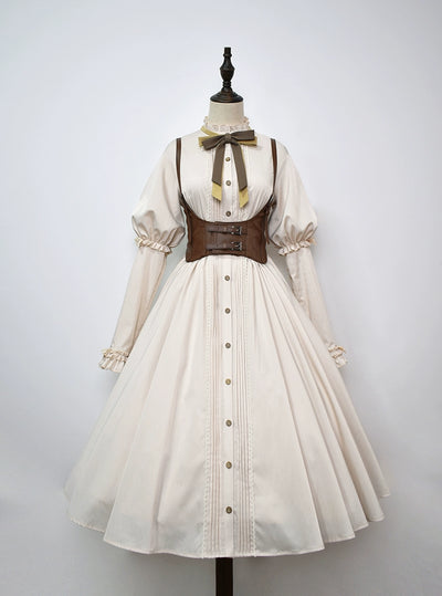 DOLLHOUSE LOLITA~World Trip~Vintage Lolita Accessories S coffee-colored corset 