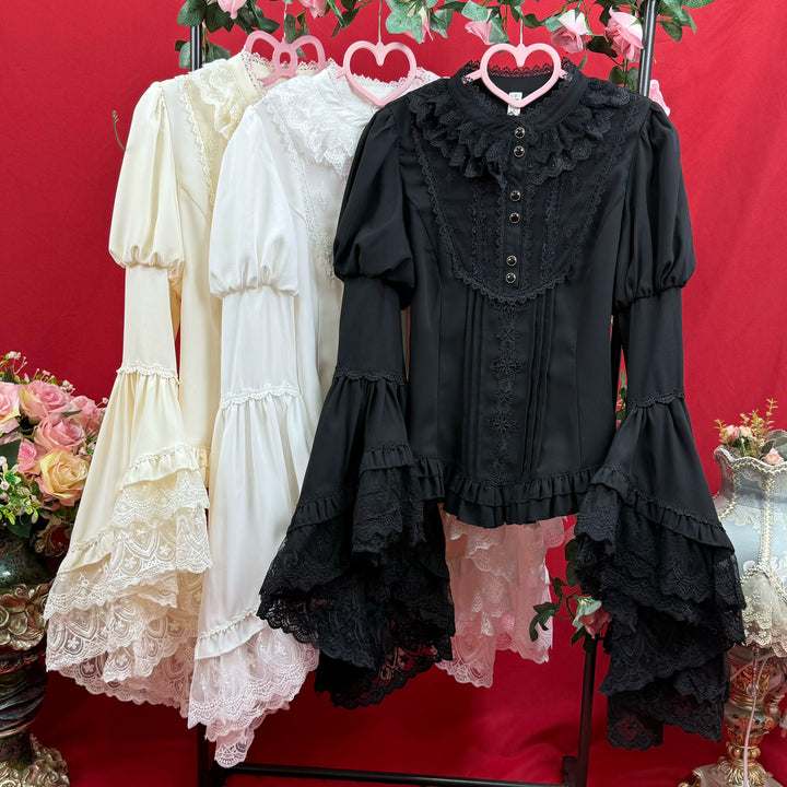 DMFS Lolita~Classic Lolita Blouse Princess Sleeves Lolita Shirt