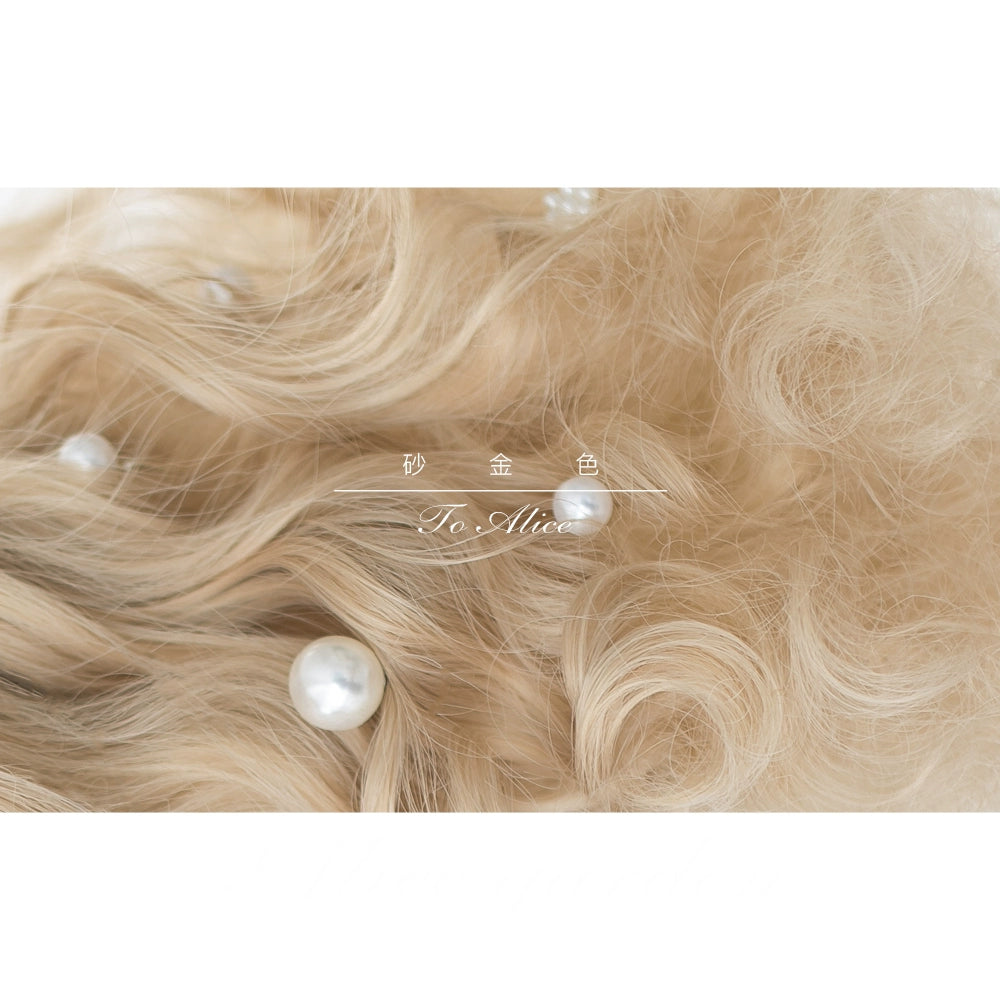 AliceGarden - To Alice - Daily Lolita Wigs Short Curly Sandy Blonde Wigs
