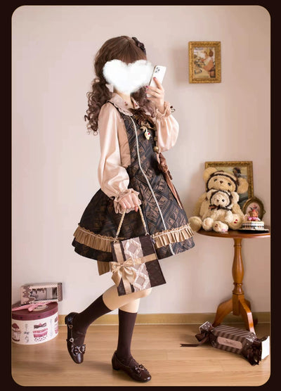 (BFM)Original Project~Vintage Lolita Handbag Chocolate Lolita Bag   