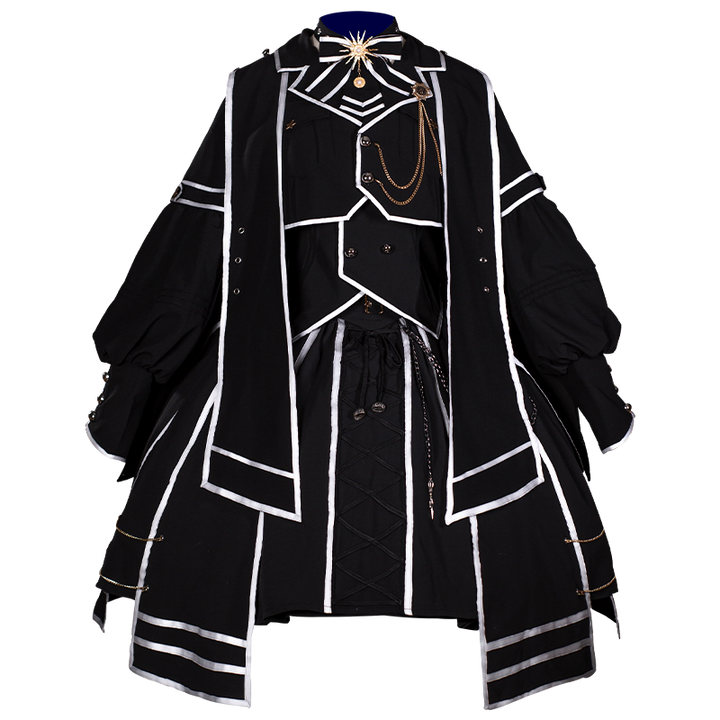 (BFM)Ocelot~ Military Lolita LoL Knight Lolita Skirt Set S black FS 