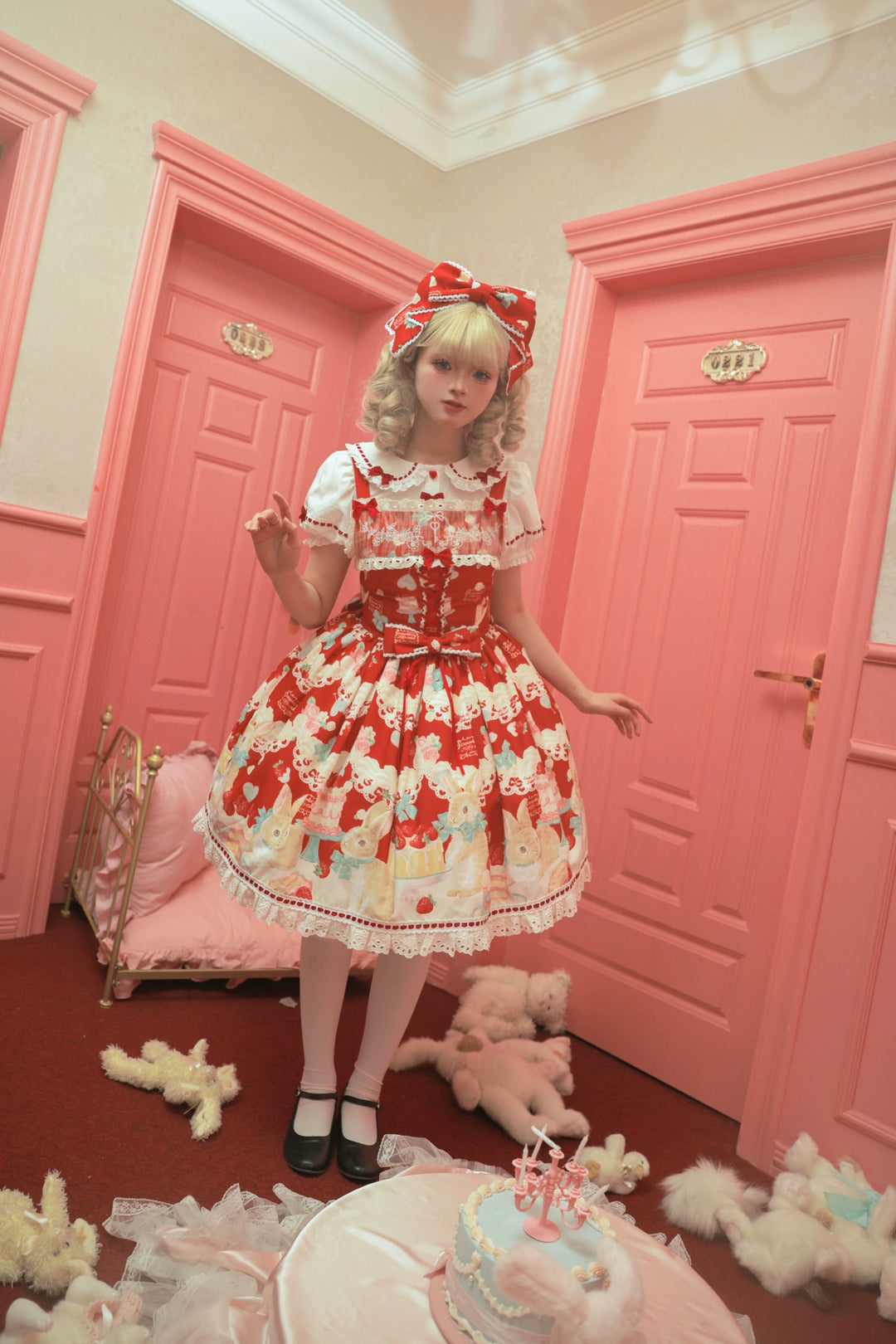 Dark Star Island~Honey Bunny Cake~Sweet Lolita JSK/OP/Strap SK/Shirt 39864:638638