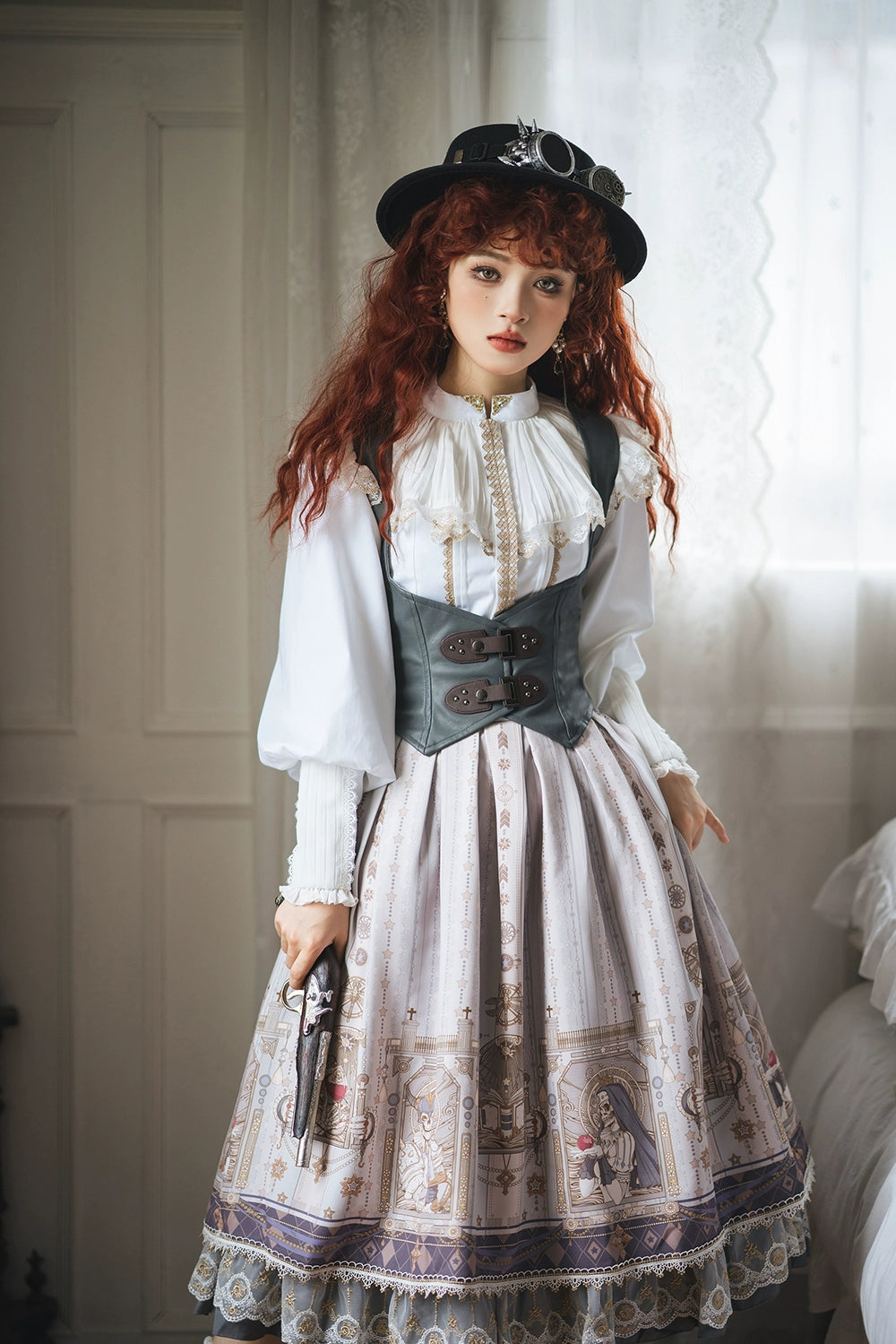 Miss Point - Demon Hunting Notes - Elegant Lolita Blouse Ruffled Collar