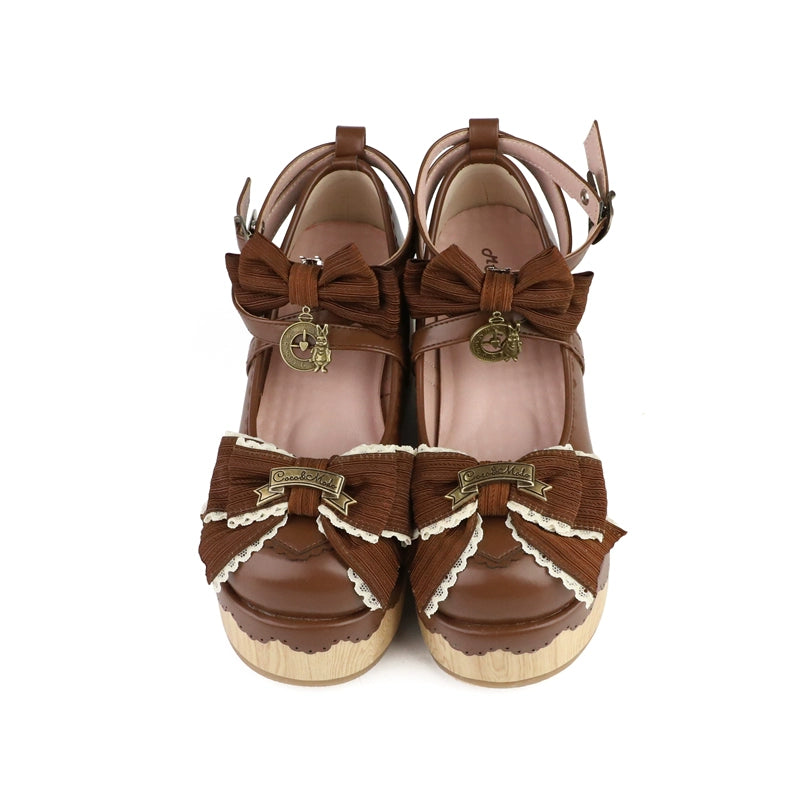 MODO~Hide and Seek~Kawaii Lolita Platform Shoes Thick Sole Shoes (35 36 37 38 39 40) 42098:726325