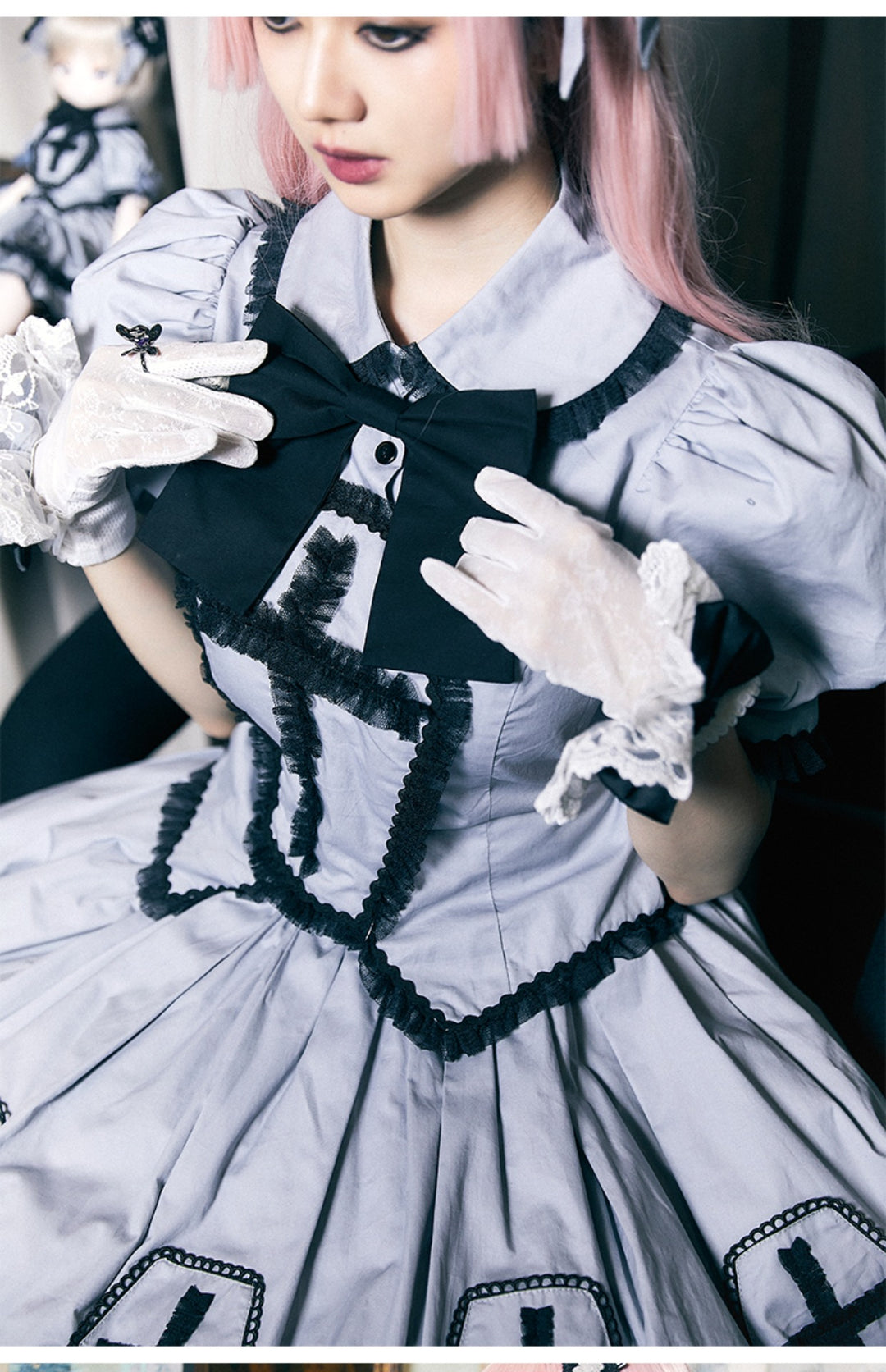 (Buyforme)Confession Balloon~Halloween Cross Lolita OP Dress 20580:284636