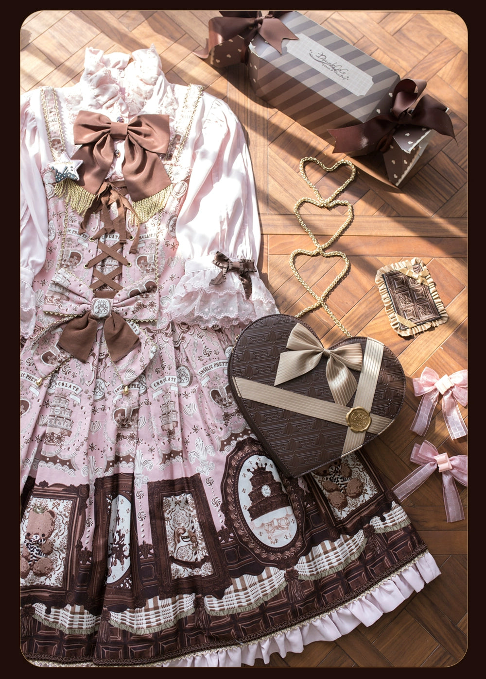 (BFM)Original Project~Vintage Lolita Handbag Chocolate Lolita Bag   