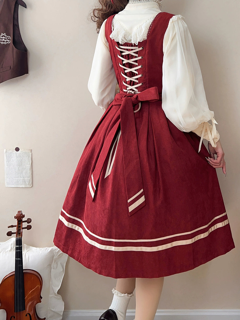 (BFM)Miss Point~Customized Lolita Jumper Dress~Elegant College Lolita JSK 32198:377478