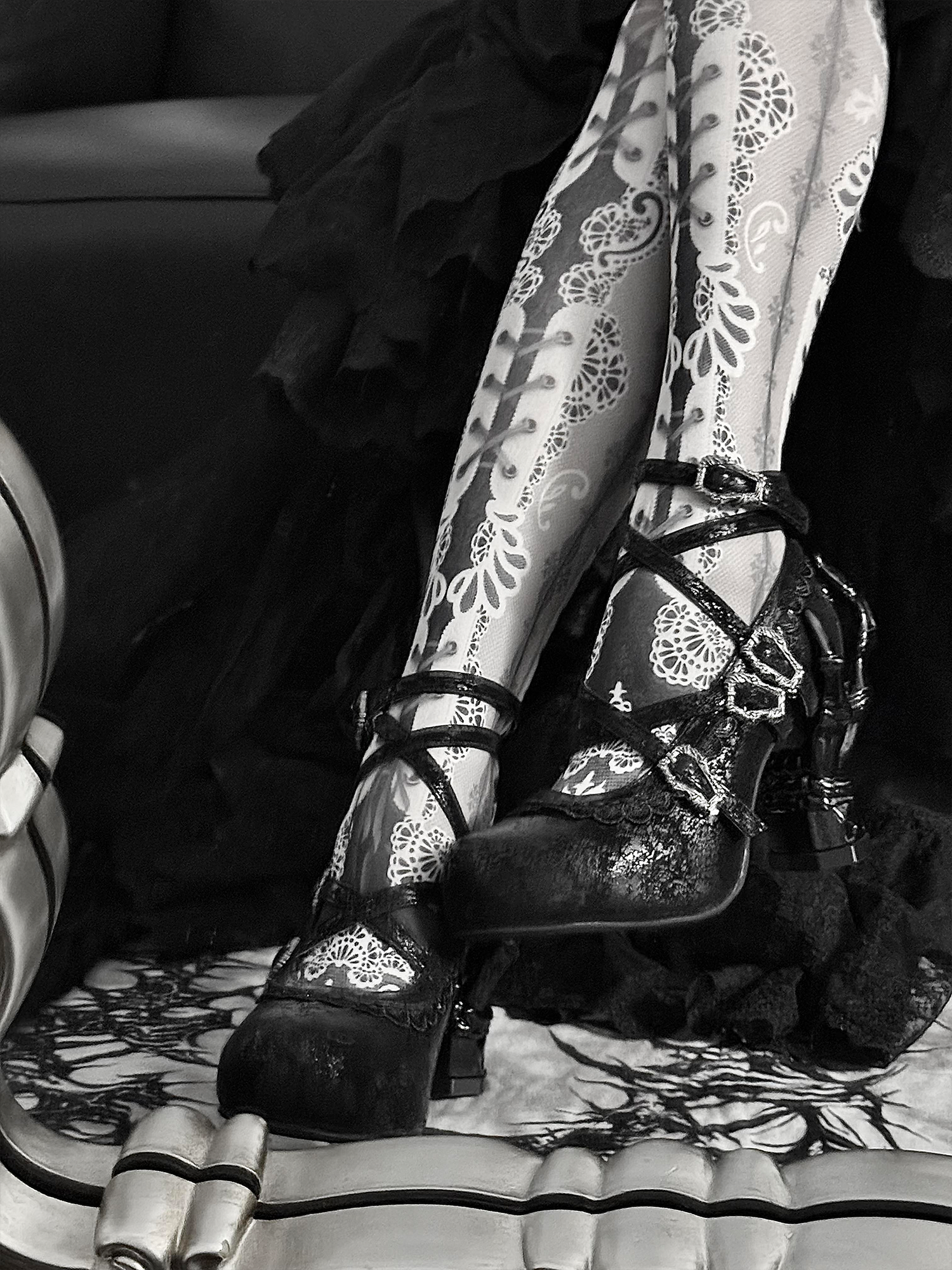 Tome of Holy Remains - Gothic Lolita Novelty Heel Shoes 45620:856260