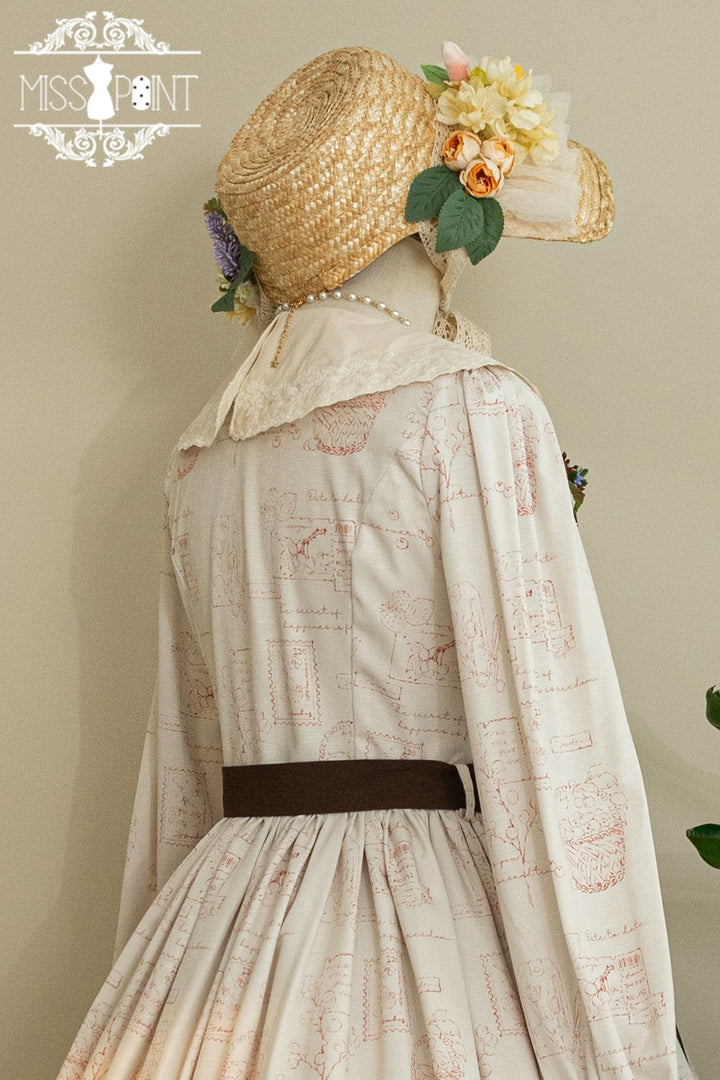 (Buyforme)Miss Point~Forest Lolita Lantern Sleeve OP Casual Dress 29482:342026