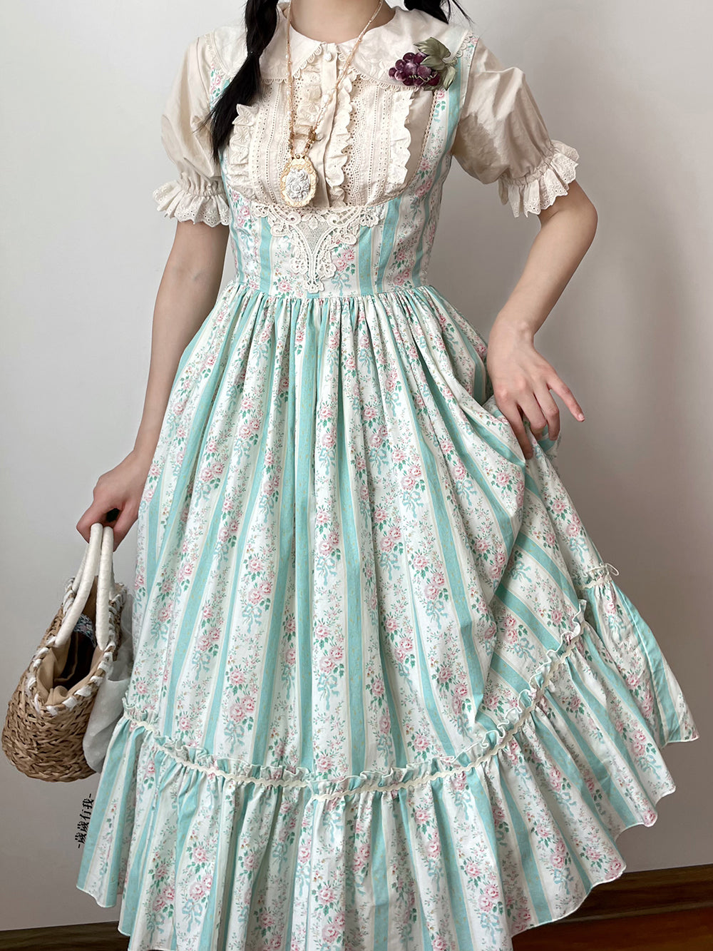 (Buyforme)Miss Point~Happy Summer Elegant Lolita Floral Jumper Skirt   