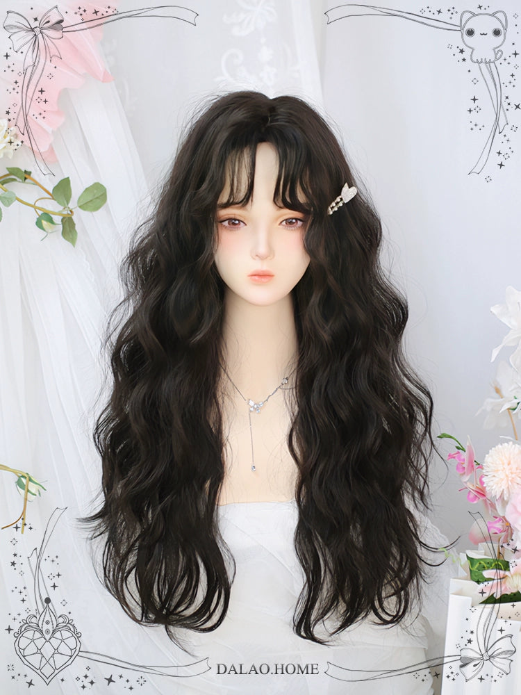 Dalao Home~Fallen~Lolita Curly Wigs Wool Roll Long Hair   