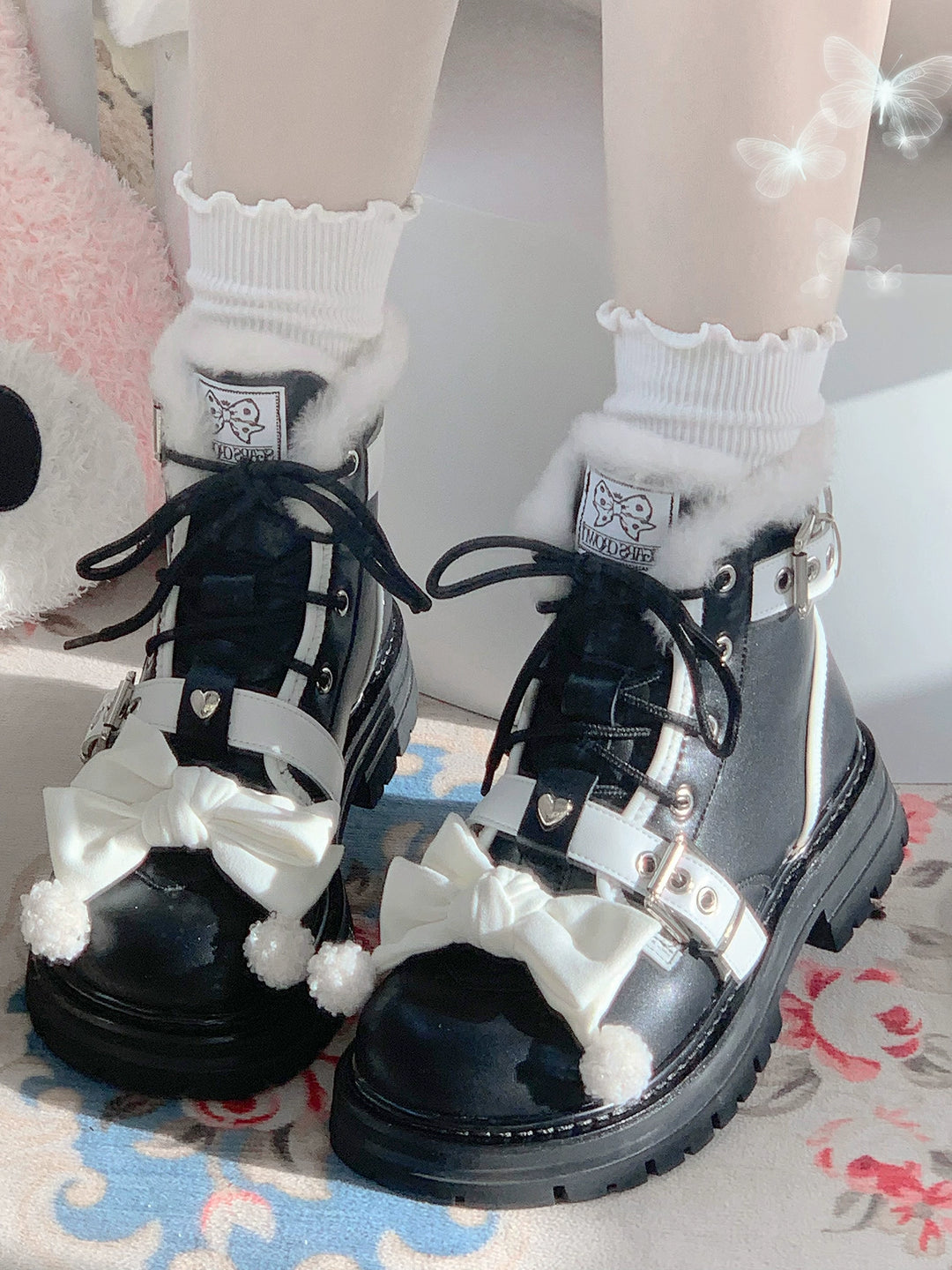 StarsCrwon~Sweet Lolita Shoes Winter Lolita Martin Boots