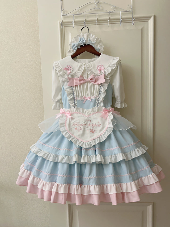 Sugar Girl~Cat Ear Tale~Sweet Lolita Jumper Dress Suspender Dress