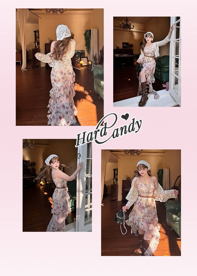 Yingtang~Plus Size Lolita JSK Dress Irregular Sweet Dress   