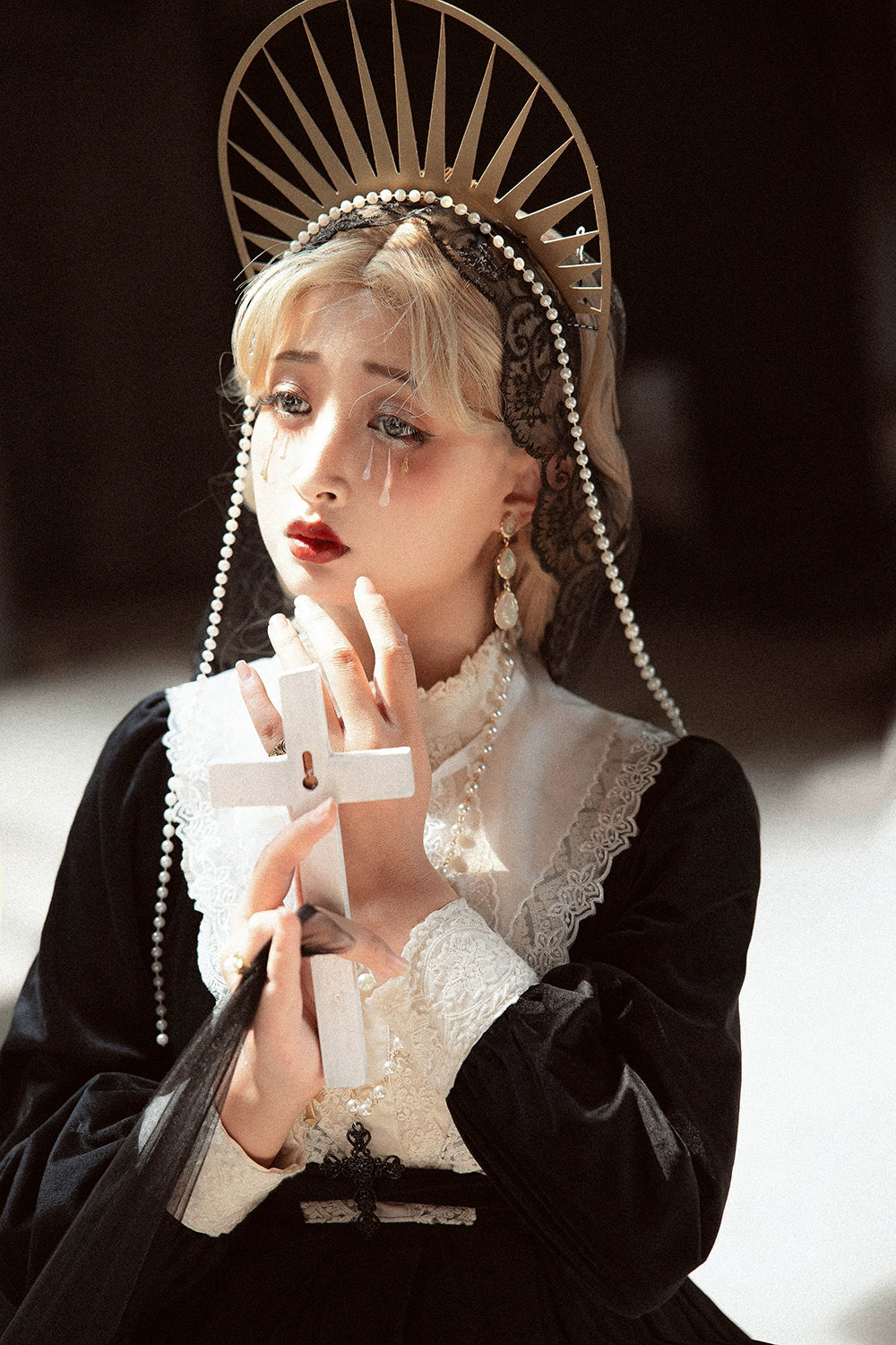 (BFM)Miss Point~Customized Lolita Dress Vintage Elegant Velvet OP Dress 32520:391632