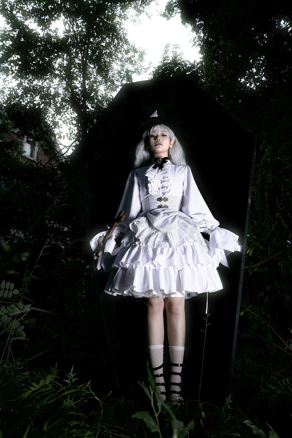 Perint Manor - Gothic Lolita Striped Dress, Tailor-made 44410:808347