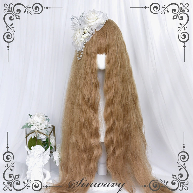 Sinwavy - Waltz - Elegant Lolita Long Curly Wig Multicolors golden brown