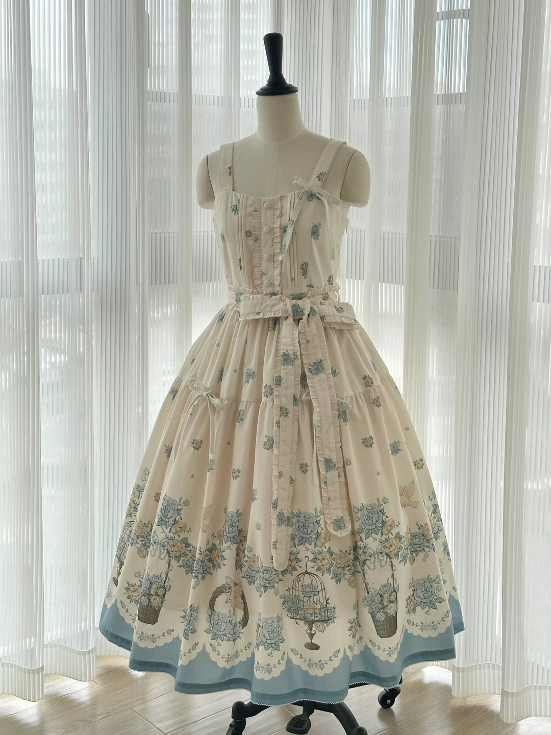 DreamWhale~Floral and Bird Series~Classic Lolita JSK Suit Floral Print Dress 40910:679352