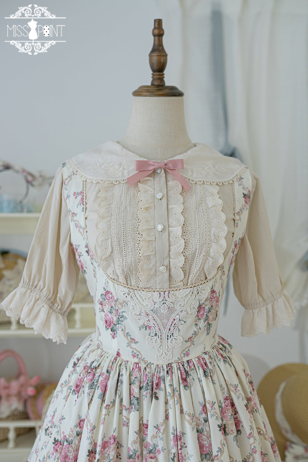 (Buyforme)Miss Point~Happy Summer Elegant Lolita Floral Jumper Skirt   