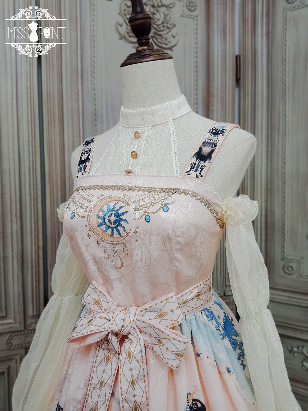 Miss Point~Dusk Bester~Egyptian Lolita Halter Attached Sleeve Blouse 17472:237236