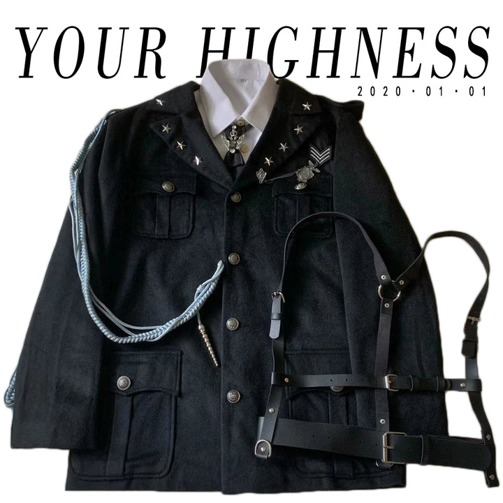 YourHighness~Military Lolita Uniform Autumn Winter Male Coat