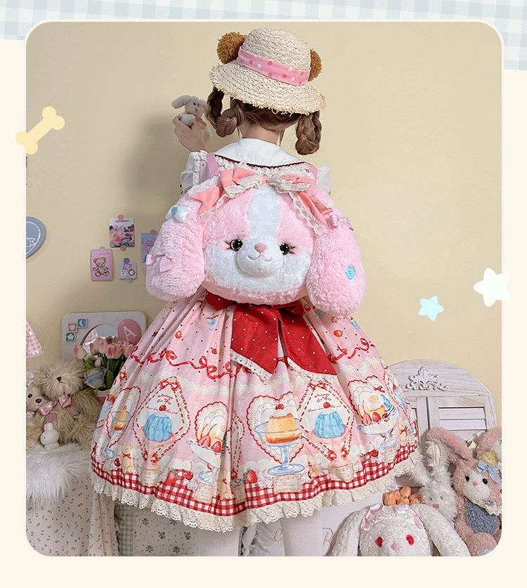 Mango Dango - Pakcoco - Kawaii Lolita Bag, Plush Backpack