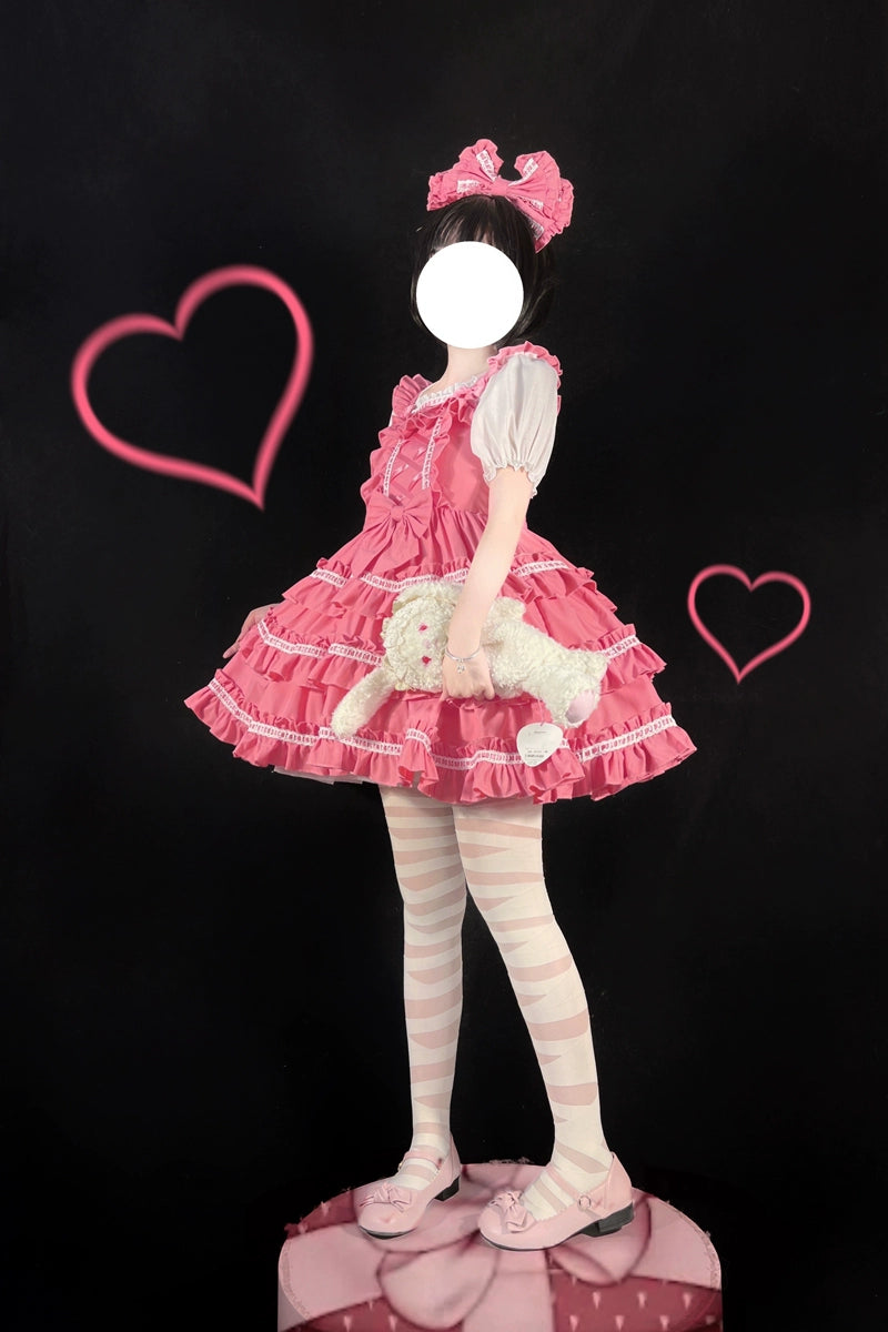 Sugar Girl~Sweet Lolita JSK Dress Summer Straps Dress   