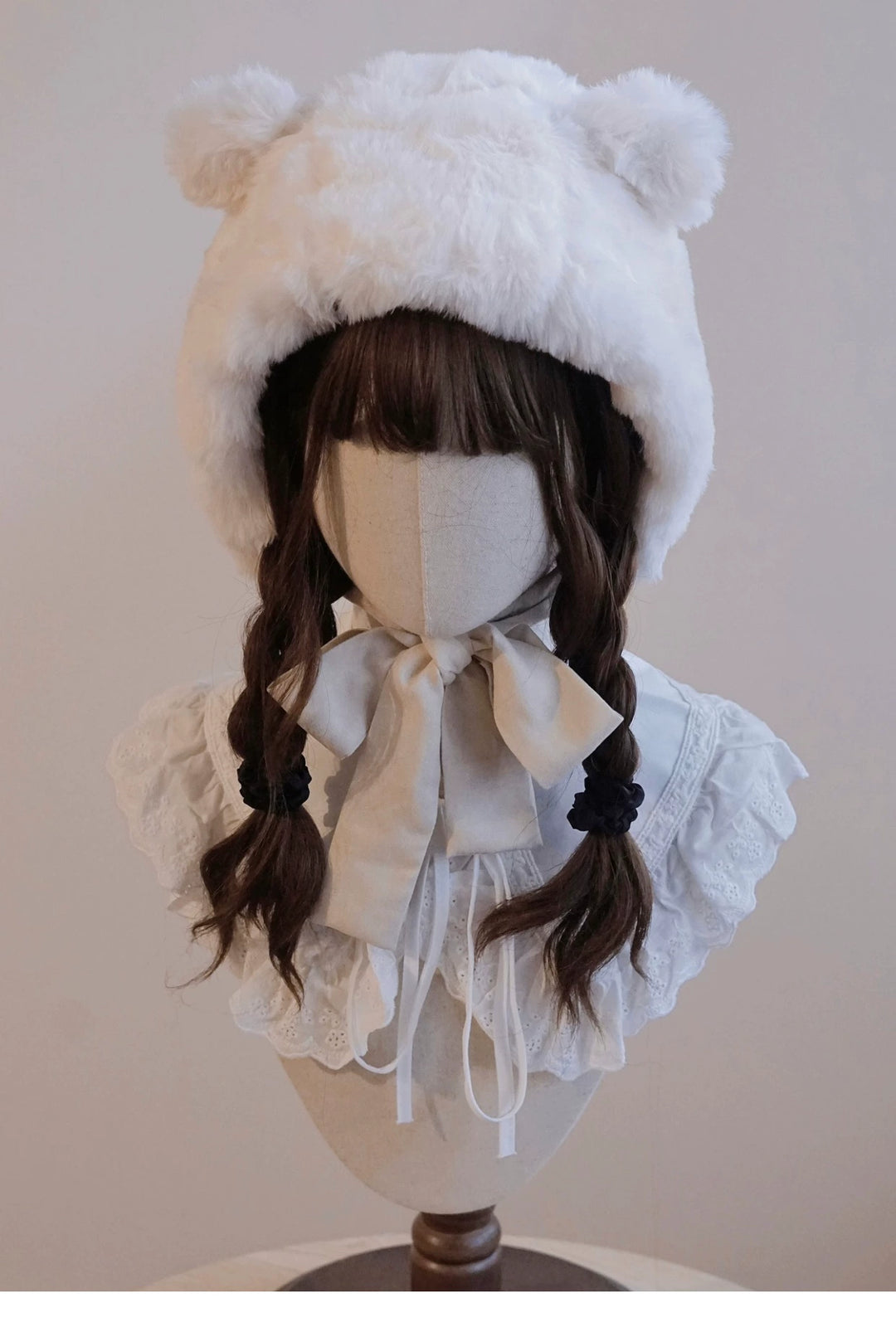 (BFM)Besozealous~Winter Lolita Hat Bear Ears Hooded Hat   