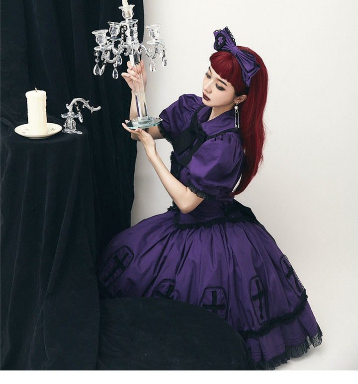 (Buyforme)Confession Balloon~Halloween Cross Lolita OP Dress 20580:284666