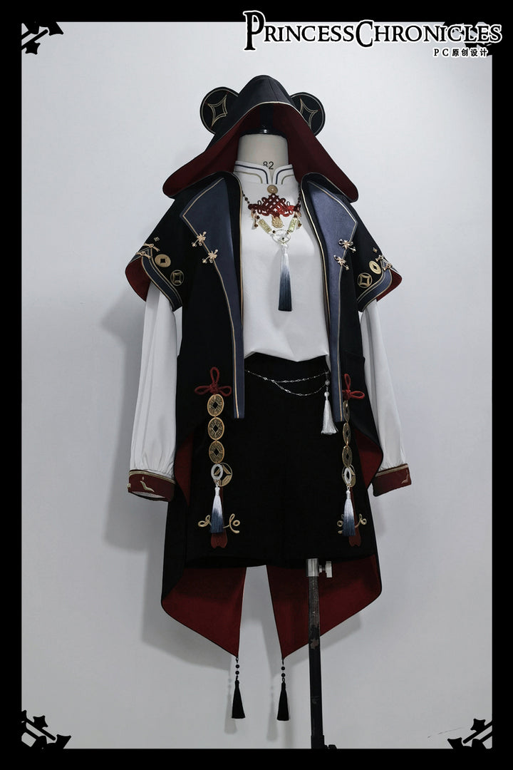 Princess Chronicles~Fortune and Treasure~Chinese Style Ouji Lolita Shorts Set with Cash Coins Details