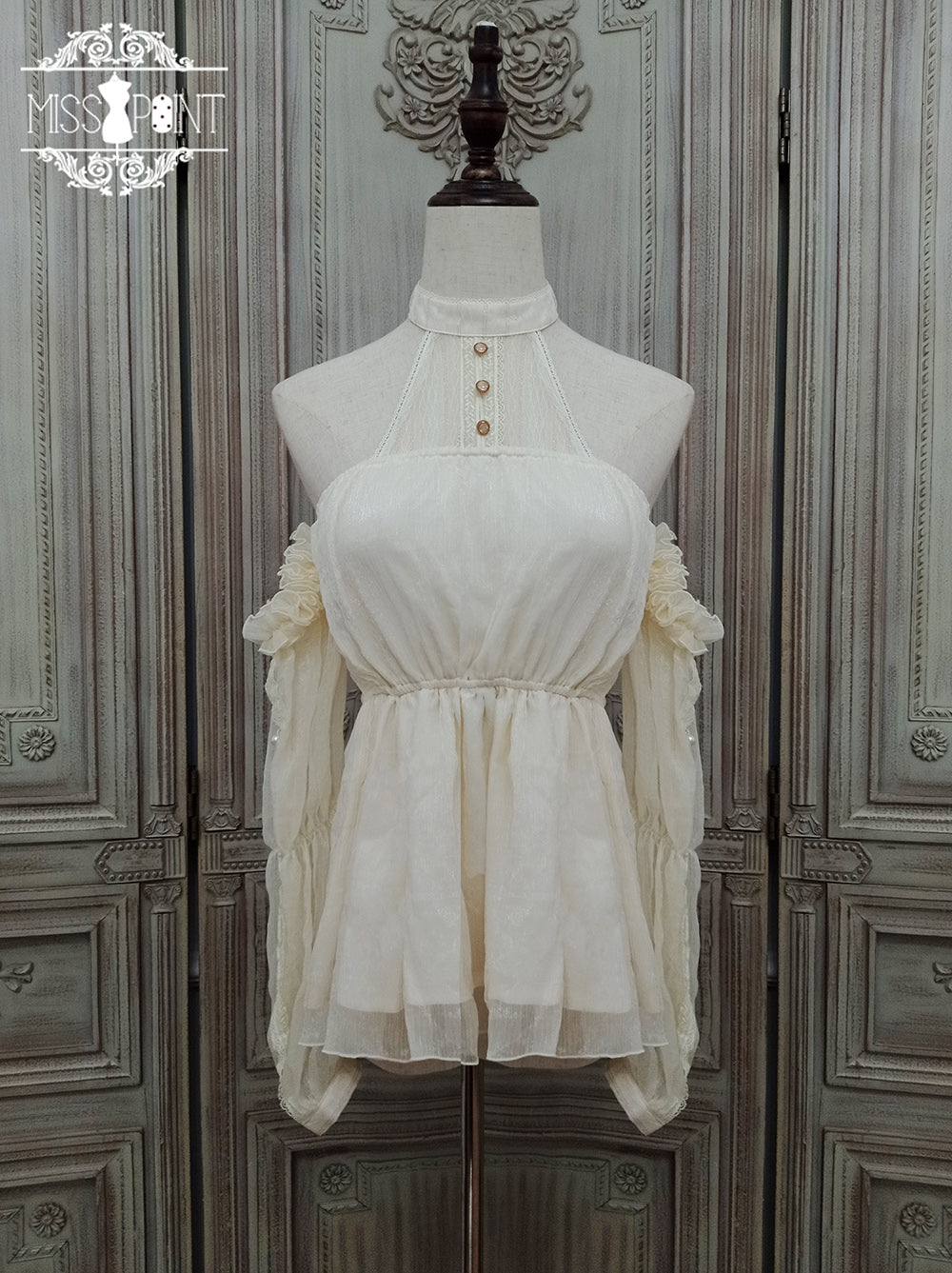 Miss Point~Dusk Bester~Egyptian Lolita Halter Attached Sleeve Blouse (L M S) 17472:237220