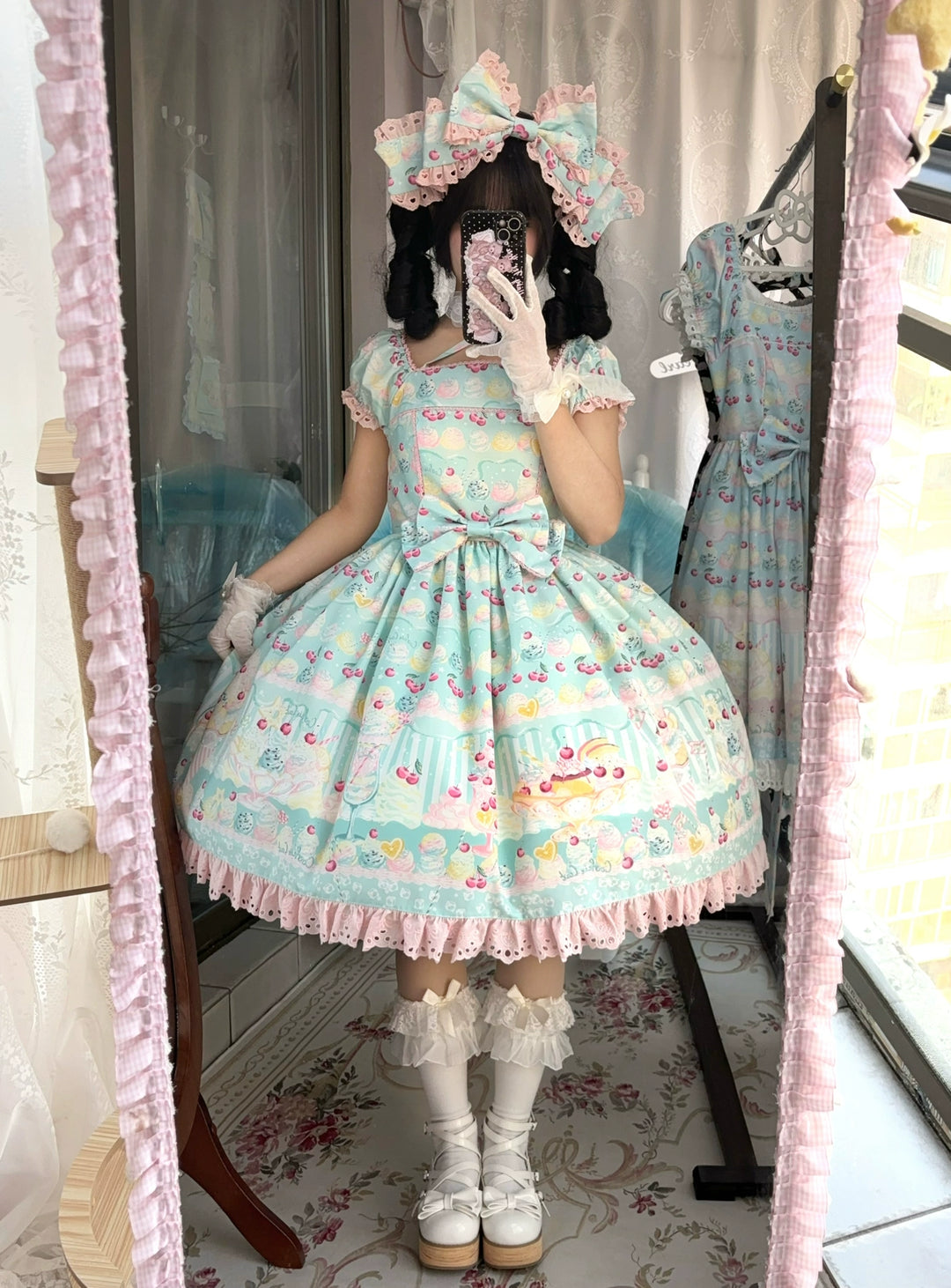 Lamp Flower Lolita~Summer Dream Ice Cream~Sweet Lolita OP Dress