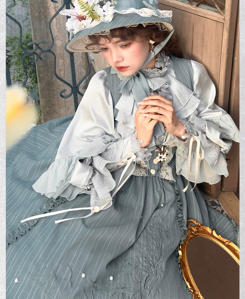Moon gazing Lily - Classic Lolita Faux Lily Accessories 45251:842275