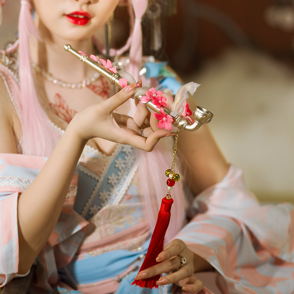 (BFM)Youpairui~White Fox~Wa Lolita Pipe Chinese Style Lolita Prop   