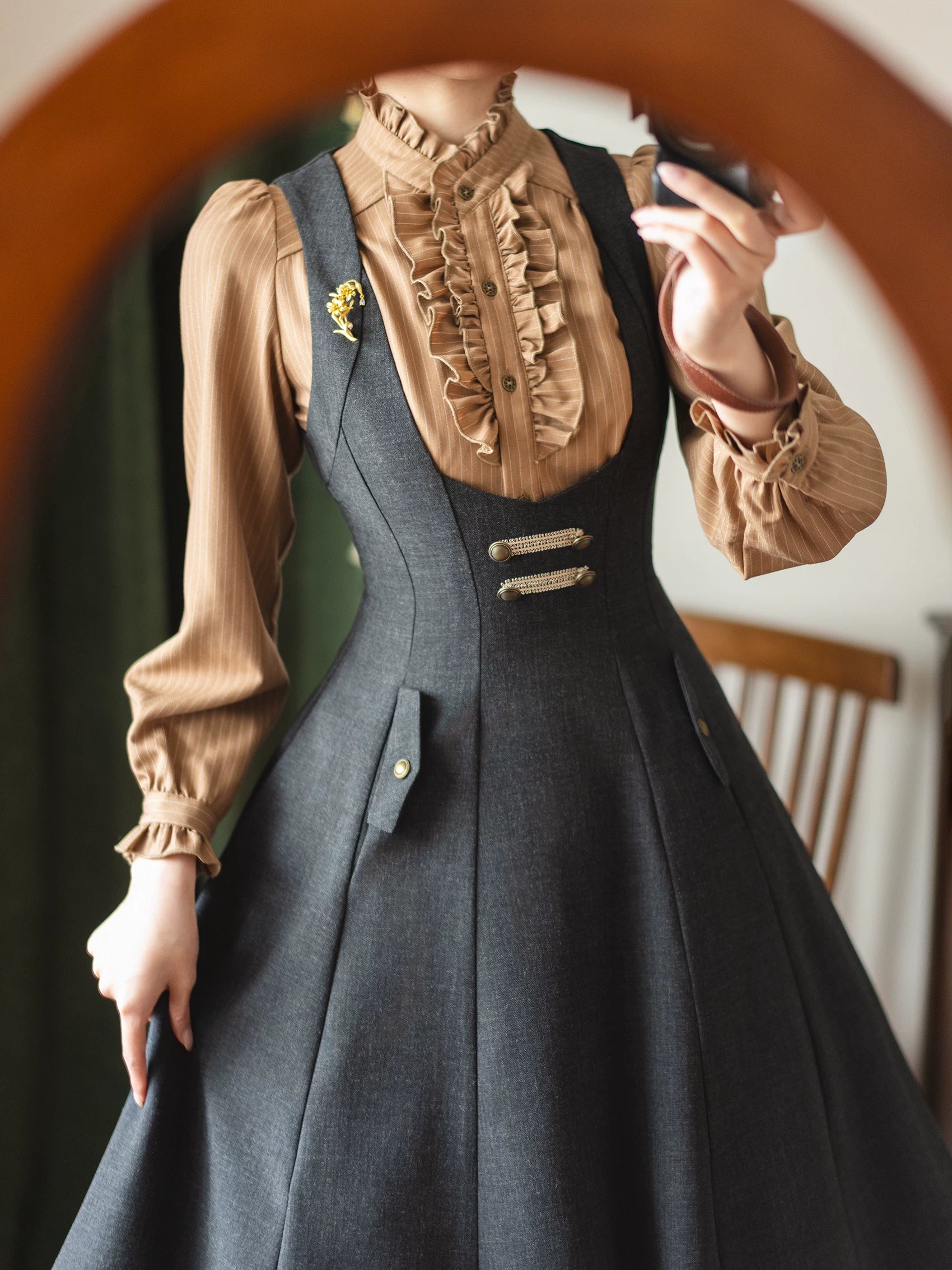 Forest Corridor - Classic Lolita Bust Supporting JSK, Waisted Shirt